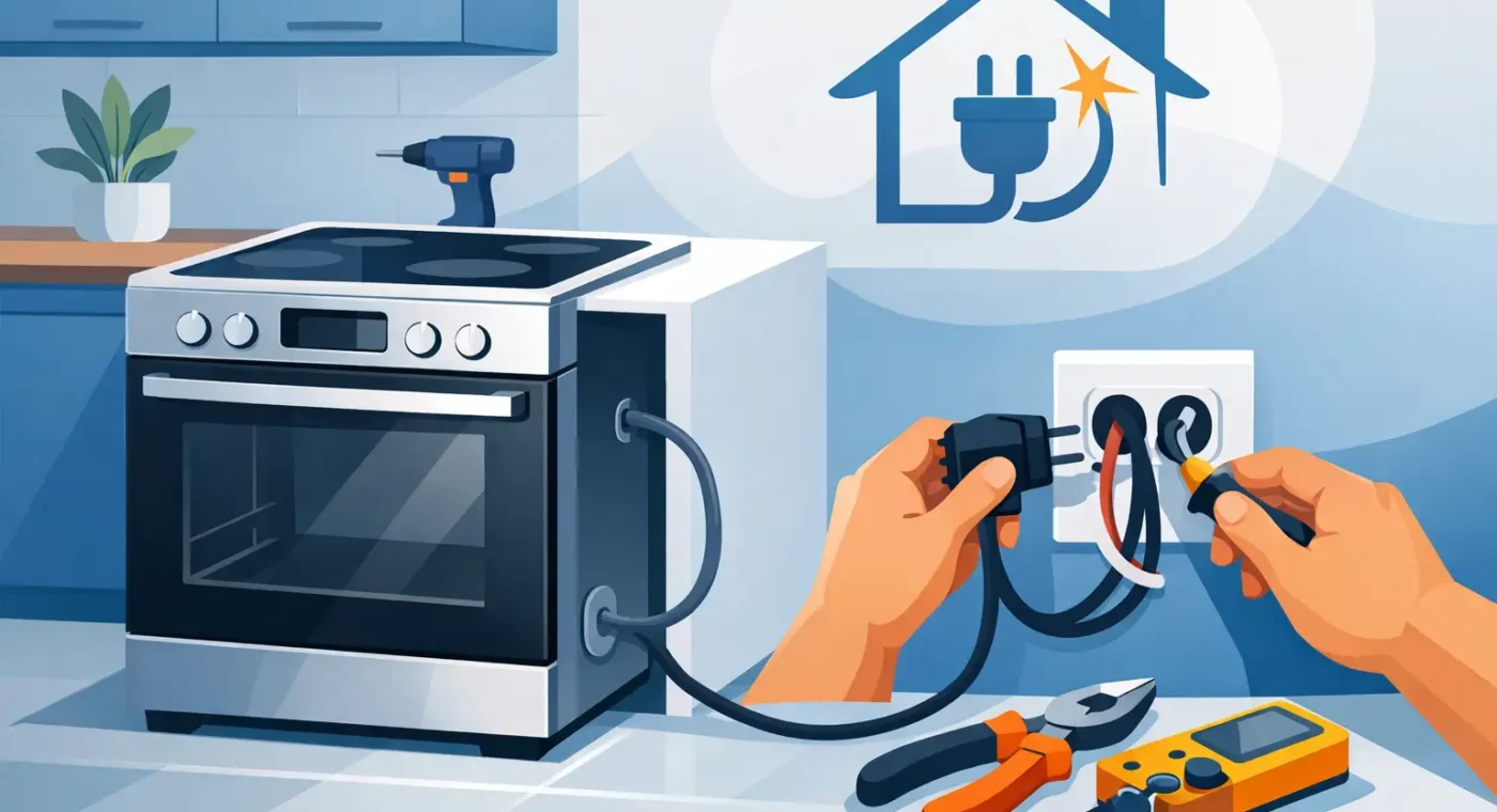 Oven Installation With Electrical Hookup