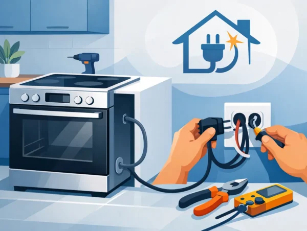 Oven Installation With Electrical Hookup