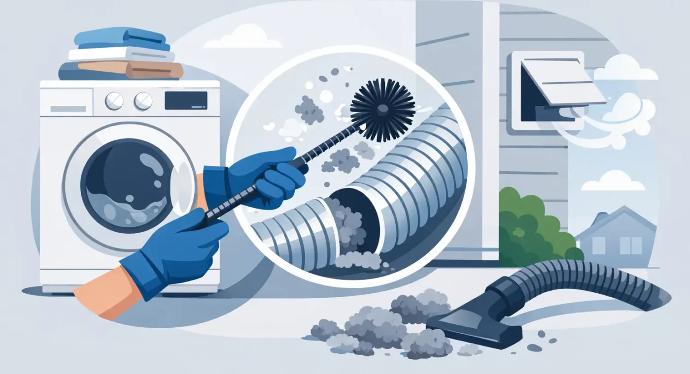 How to Clean Dryer Duct Safely
