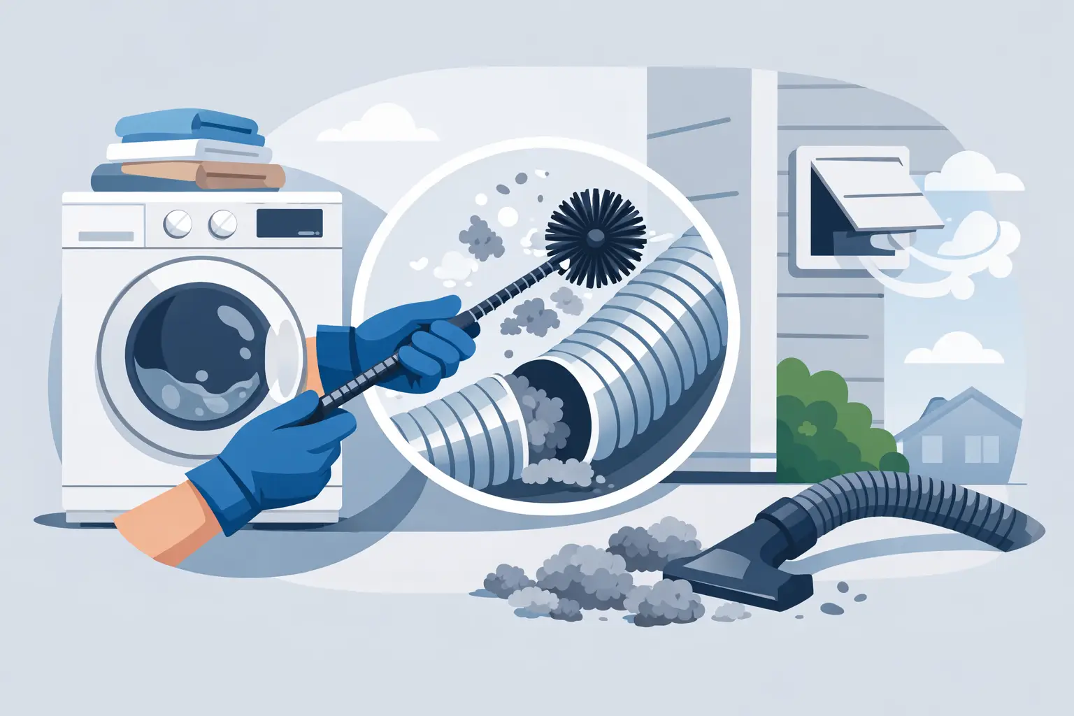 How to Clean Dryer Duct Safely