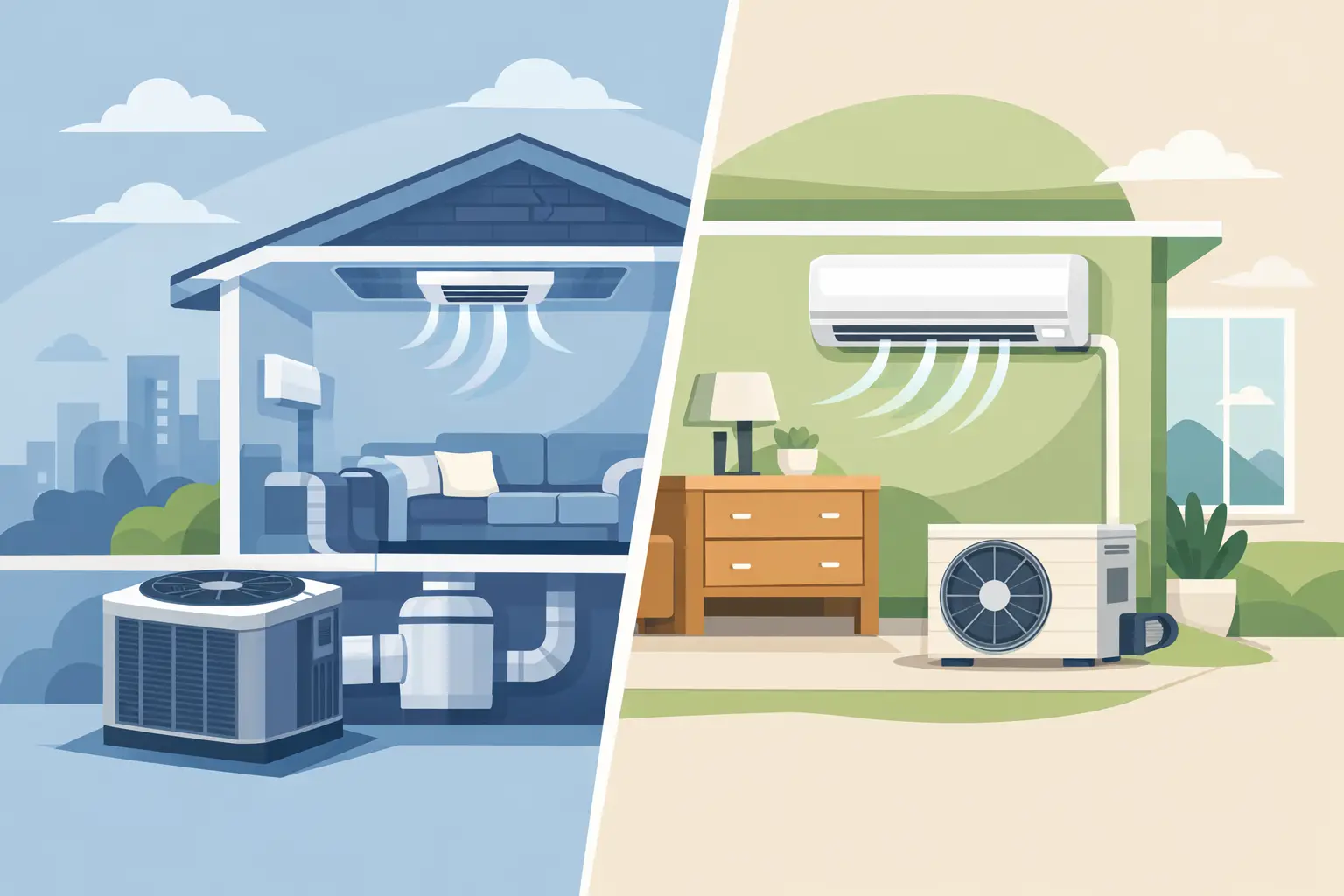 Central Air Versus Ductless Mini Split