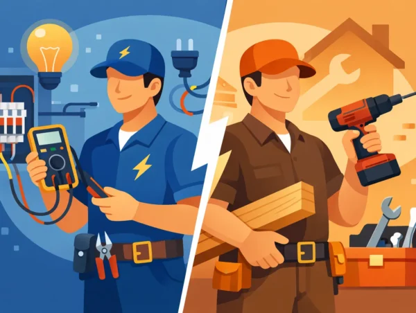 Electrician or Handyman Comparison for Home Repairs