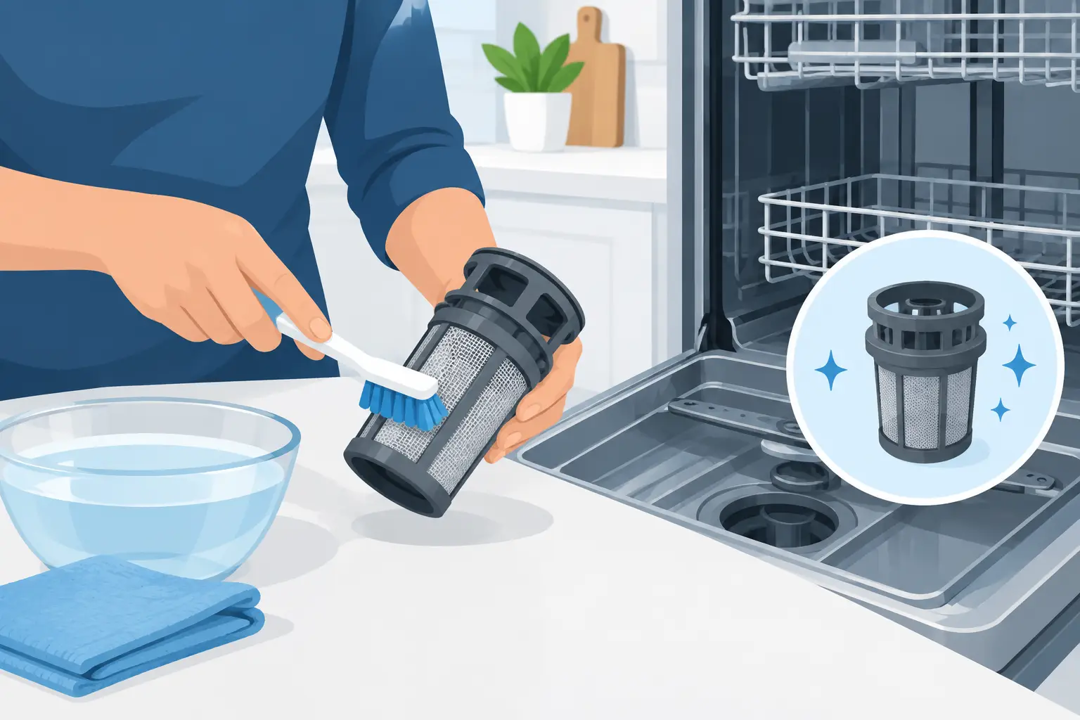 How to Clean Dishwasher Filter Without Causing Problems