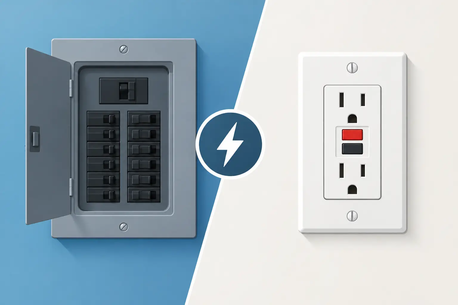 Circuit Breaker vs GFCI Outlet Differences